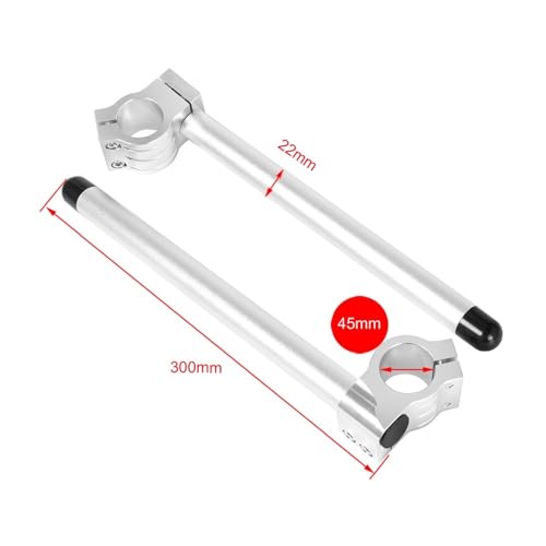 Elevador de manillar universal que mejora la postura en moto con abrazadera de 22 mm 2