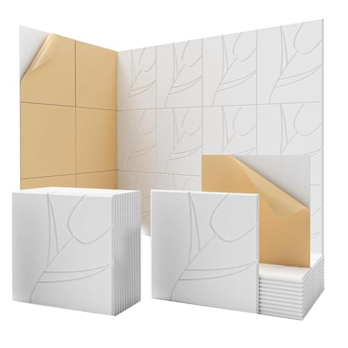 Steowsey Paquete de 12 paneles de pared insonorizados, paneles autoadhesivos a prueba de sonido de 12 x 12 x 0.4 pulgadas para el hogar, estudio de grabación, oficina