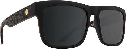 Spy Optic Discord Sunglasses Slayco Matte Black Leopard with Happy Gray Green Light Silver Spectra Mirror Lens