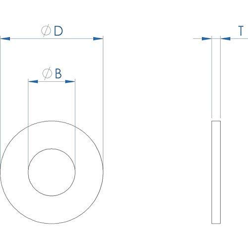 Miniatura 6 de Fullerkreg Arandelas de guardabarros de acero inoxidable 516" x 78" (50 piezas)
