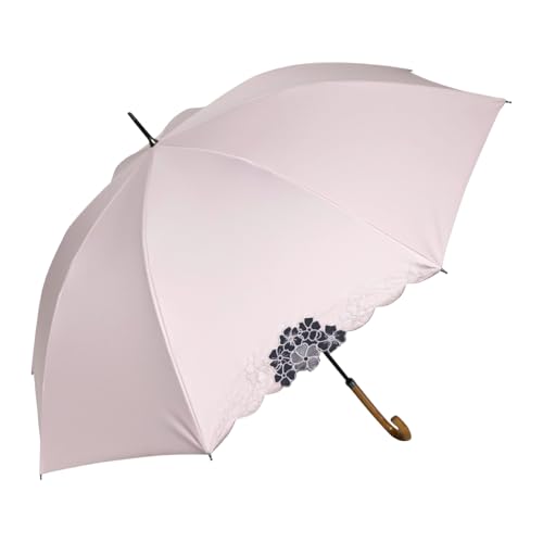 桜骨晴雨兼用傘 [デザイン: カットワーク刺繍 カラー:ピンク]