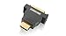 IOGEAR HD Male to DVI Female Adapter, GHDMDVIF,Black/gold