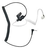 WODASEN 3.5mm Listen Only Earpiece 1 Pin Acoustic Tube Receiver Walkie Talkies Surveillance Headset