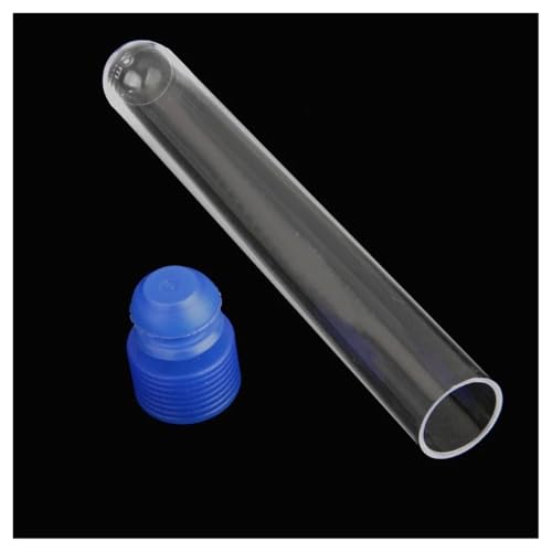 Tube à essai en plastique haute résistance 15 x 100 mm avec bouchon d'étanchéité rigide
