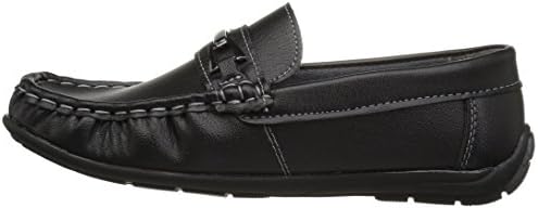 Josmo Boy's Loafer with Metal Accent Driving Style, Black, 12 Medium US Little Kid | Image 7
