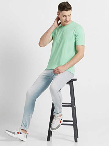 Image of Jockey 2726 Men's Super Combed Cotton Rich Solid V Neck Half Sleeve T-Shirt