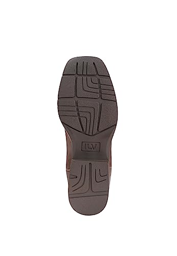 iuv cowboy boots for men wide western boot traditional american flag retro square toe country work boots