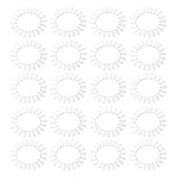 Aplicación versátil: ideal tanto para exhibir colores de uñas en salones de belleza como para mostrar muestras en escuelas de estética, mejorando la calidad del servicio y los resultados educativos. incluye una rueda ovalada con 20 muestras de esmalte de uñas y está fabricada en plástico