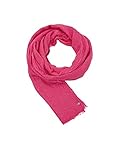 Schal mit ausgefranstem Saum ESPRIT Damen 993EA1Q311 Mode-Schal, 660/PINK Fuchsia, 1SIZE
