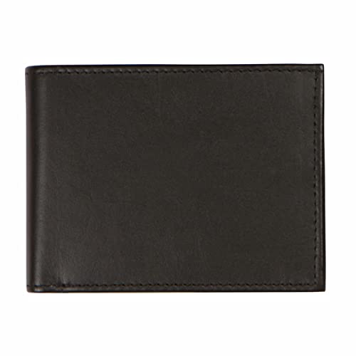Premium RFID Men's Leather Bifold Wallet | High-Capacity, Full-Grain Leather, RFID Protection, Black