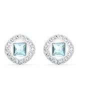 Swarovski Orecchini a lobo Una Angelic, Blu, Placcato rodio