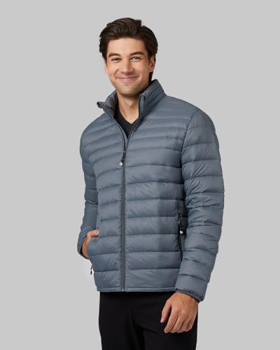 32 Degrees Men's Ultra-Light Down Packable Jacket | Layering | Zippered Pockets | Water Repellent2