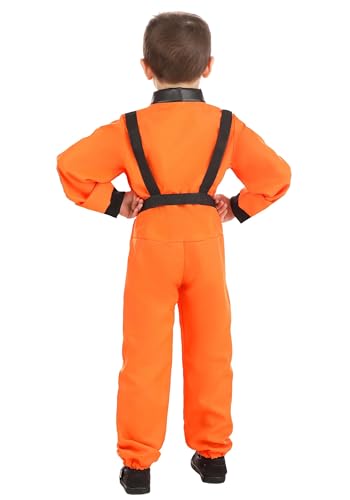 Disfraz de astronauta infantil naranja clásico miniatura 2