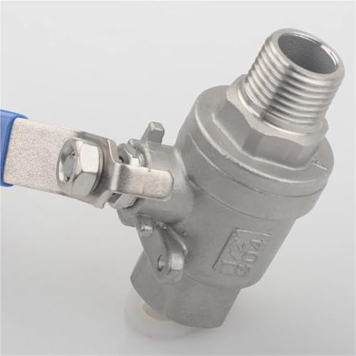 Vanne à bille 3/4 inox 304 usinage de précision pour eau