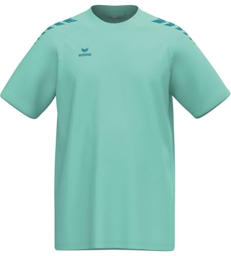 T-Shirt Erima CMPT Wings Mixte en coloris Mint et Tahitian Blue de taille XL