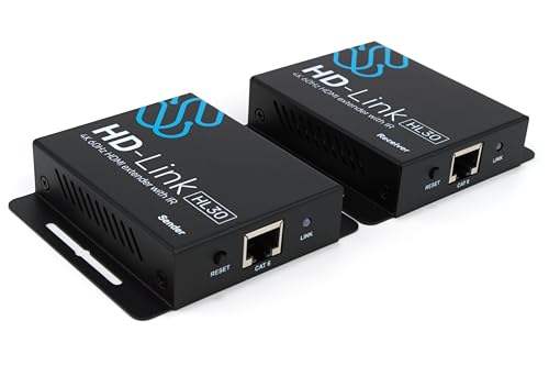 Sewell 4K HDMI Extender Over Ethernet Cat7/Cat6/Cat5e with IR 4K 60Hz Ultra HD HDR HDCP 2.2 (HD-Link HL30) by Sewell - Used condition - US$42.69