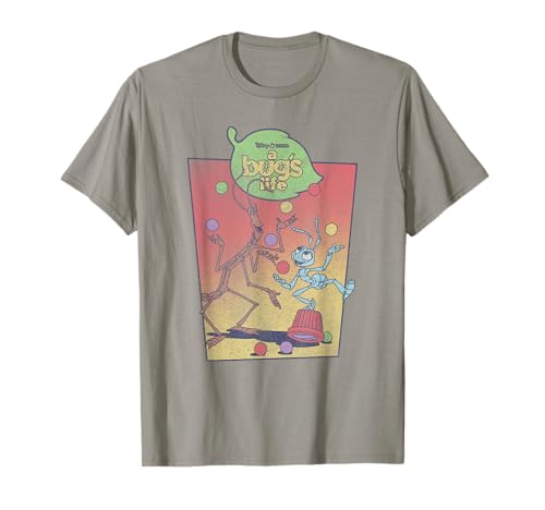 T-shirt Disney Pixar A Bug's Life Circus Bugs en Coton Vêtement Vintage Imprimé pour Adulte