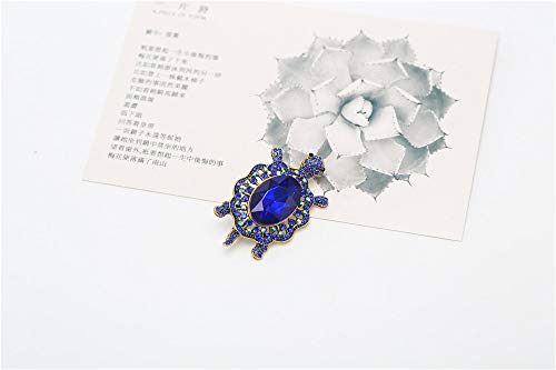 Image of Women's Crystal Big Turtle Pin Brooch Girl Animal Decorative Jewelry