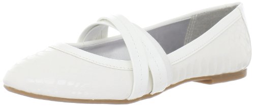 Jessica Simpson Mandi 12/25 S Flat (Toddler/Little Kid/Big Kid),White,4 M Us Big Kid #TOP21