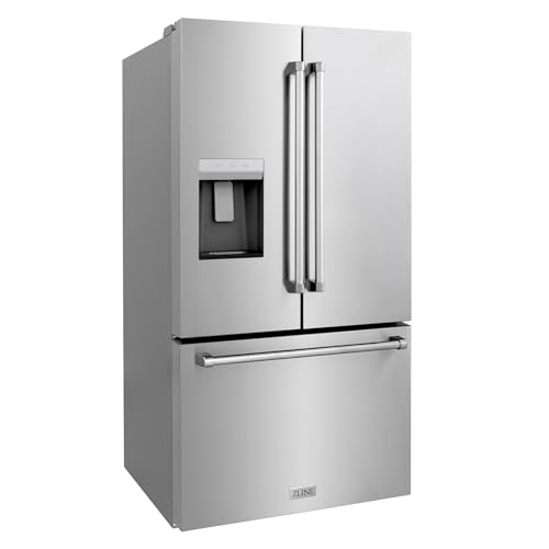 Z Line Kitchen And Bath RSM-W-36 Zline 36 Inch 28.9 Cu. Ft. Standard-Depth French Door External Water Dispenser Refrigerator thumb #3