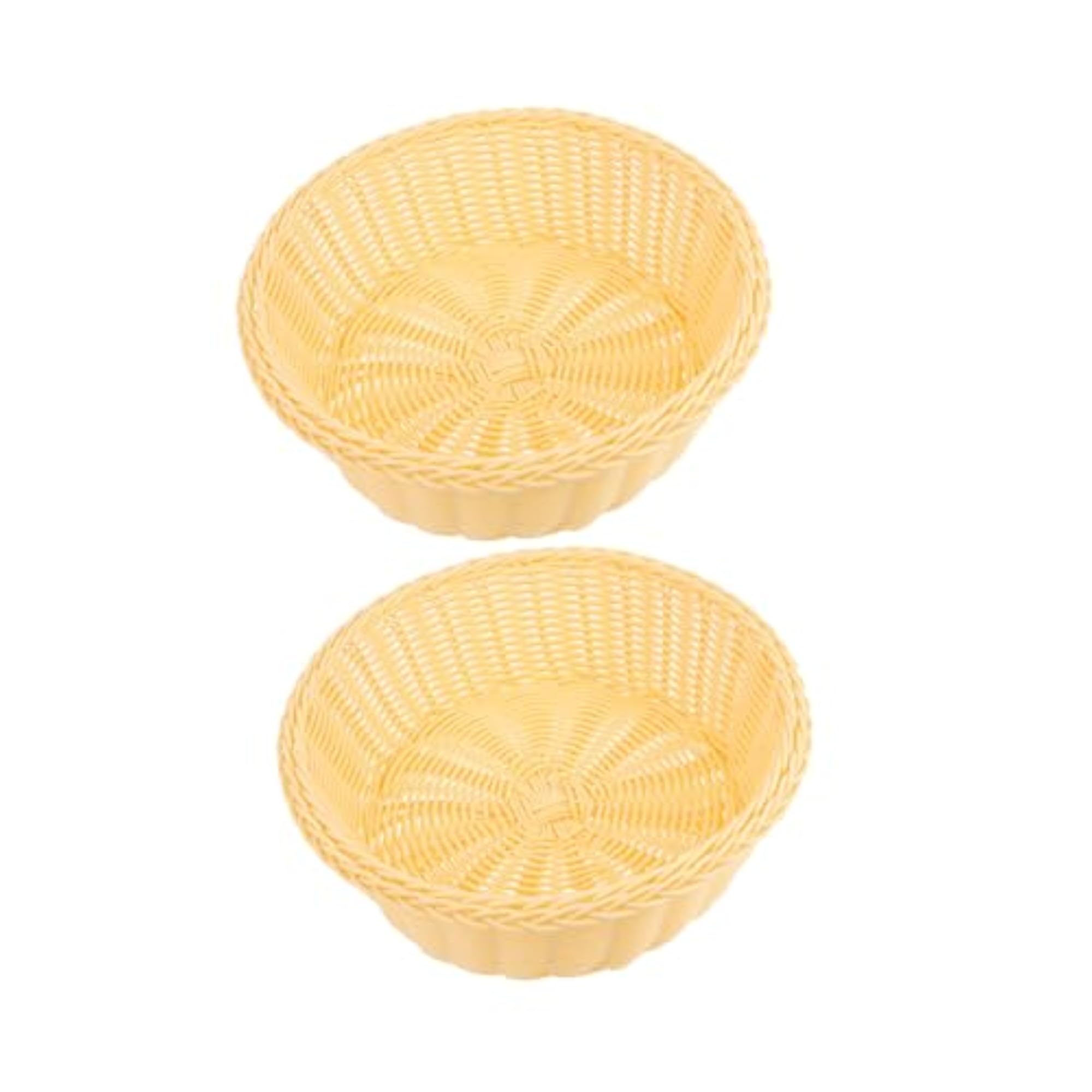 Woven Storage Basket Fruit Holder Set for Kitchen