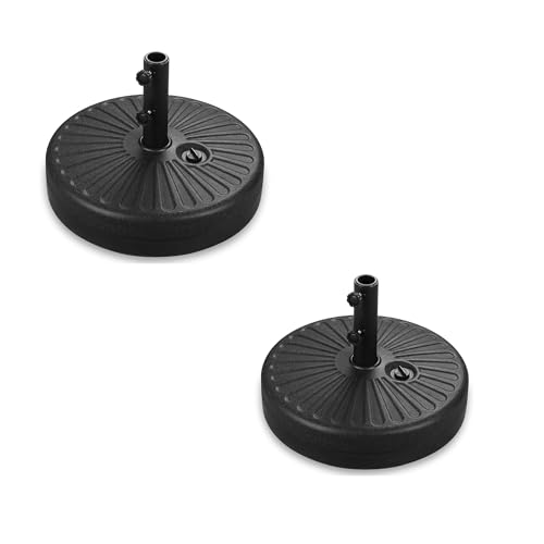 Sombrilla de patio resistente con base rellenable de agua y soporte robusto de 51 cm para jardin 2