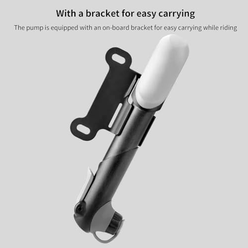 Pompe à vélo portable mini gonfleur aluminium compact monté en E - 4