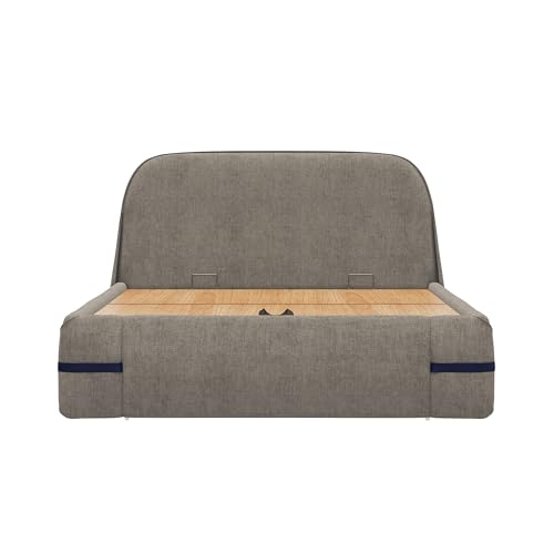 Image of Wakefit Hibernis Queen Size Hydraulic Storage Upholstered Bed