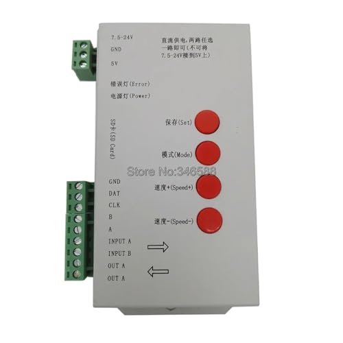 Controlador T1000S RGB para programar efectos dinámicos en 2048 píxeles LED 4
