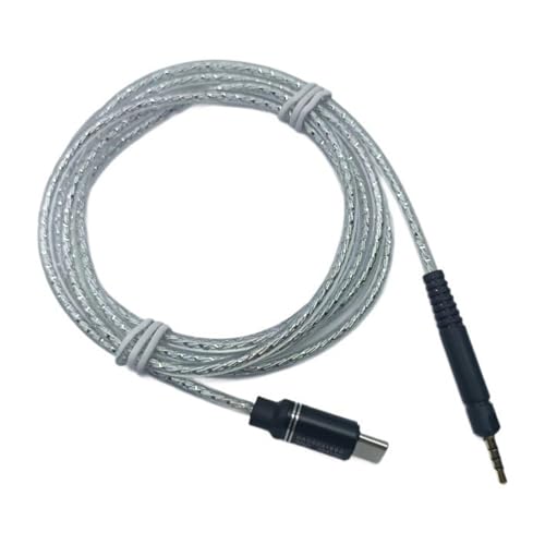 シルバー プレート USB C ヘッドフォン ケーブル HD598/599/HD558/HD518/HD599/HD569/M40X ヘッドフォン タイプ C 接続互換コード用