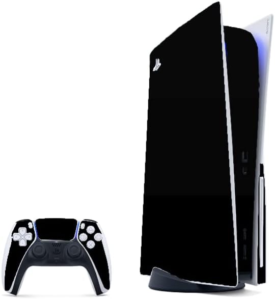 LidStyles Console Skin Protector Decal Compatible with Playstation 5 (PS5) (Black Blue Skulls)