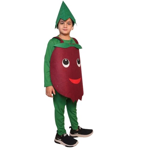 Image of Kaku Fancy Dresses Fruit and Vegetable Costume Paper Cutout with Cap For Kids | Healthy Food Costume For Boys & Girls (Tracksuit Not Included)