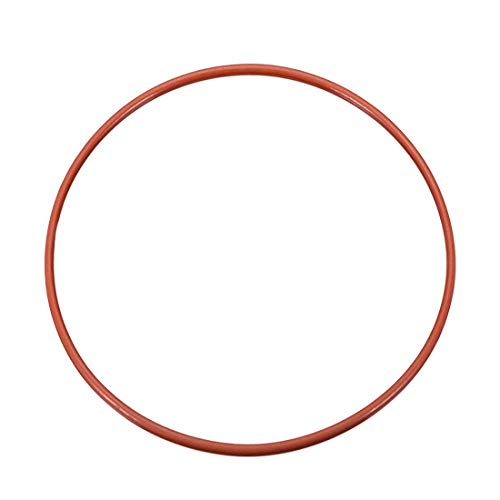Guarnizione O-ring in silicone, diametro esterno 150 mm, diametro interno 143 mm, larghezza 3,5 mm, guarnizione VMQ, colore rosso