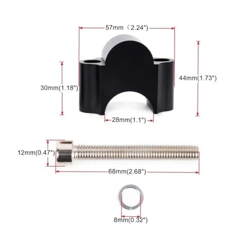 Abrazaderas manillar moto universal de 28mm para columna de elevación modificada 7