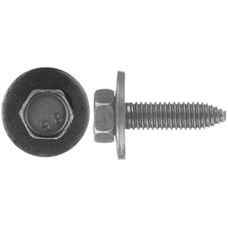 Hex Head SEMS Body Bolt M6-1.0 X 22.5mm - Zinc Plated Class 9.8, Compatible With Ford N606676-S3650
