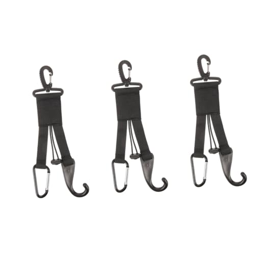 Yardwe 3pcs Baseball Gear Holder Helmet Hook Reusable Hanger for Gloves Bats Durable Stick Holder for Accessories