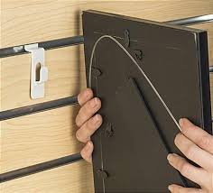 Slatwall Notch Picture Hanger Utility Peg Hook Lot of 10 - New White