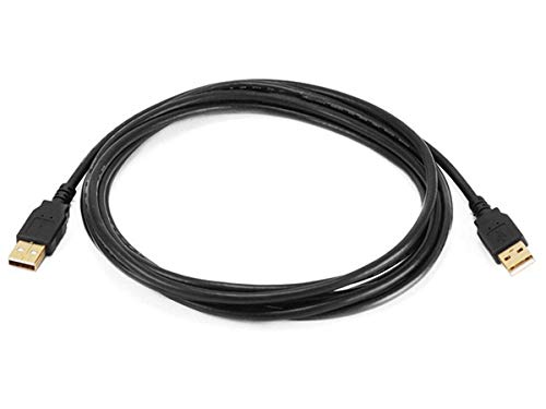 Amazon.com.br: Monoprice Cabo USB 2.0 – 91 cm – Preto | USB tipo A macho para USB tipo A, 28/24 AWG, banhado a ouro para compartimentos de disco rígido de transferência de dados, impressoras, modems