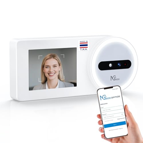 NGTeco Time Clock Cloud-Based, TC5 Face Recognition Time...