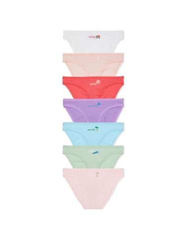 Image of Victoria's Secret Women's Cotton Bikini Underwear, Moderate Coverage Panties for Women, Multi Pack (XS-XXL)