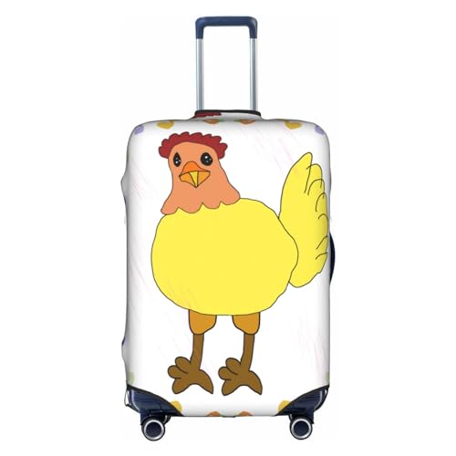 Large Suitcase cover â€“ The Perfect Luggage Set Zipper Protector, Personalized Design Logo, Ideal for Business Trip singing hen