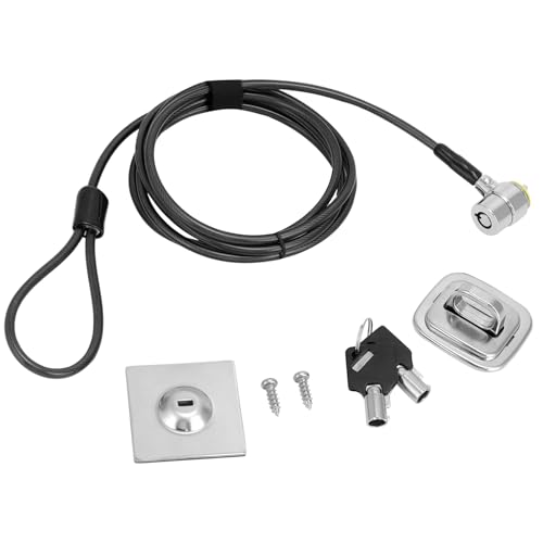 Qwork Universal Laptop Cable Lock - Anti-theft Combination Lock With 6.5ft Cu...