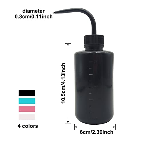 Ticktoi 4 Pcs Tattoo Wash Bottle Squeeze, 250 Ml Squirt Bottle Lab Lash Water Bottle For Cleaning Water Tools Plant Irrigation Experiments Tattoo Supplies, Squirt Bottle Watering Tool #TOP1