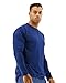 TYR Men's Standard Long Sleeve Sun Protection Performance T-Shirt UPF 50+, Navy, Large