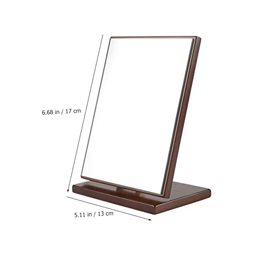 Espejo de maquillaje Zerodeko de madera plegable para tocador miniatura 6