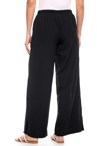 Women's Wide Leg Pants with Side Slits - UPF 50+ Sun Protection - Petra