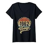 Photo Gallery donna reto vintage 59° compleanno, 1962 edizione limitata 59 anni maglietta con collo a v Photo Gallery donna reto vintage 59° compleanno, 1962 edizione limitata 59 anni maglietta con collo a v