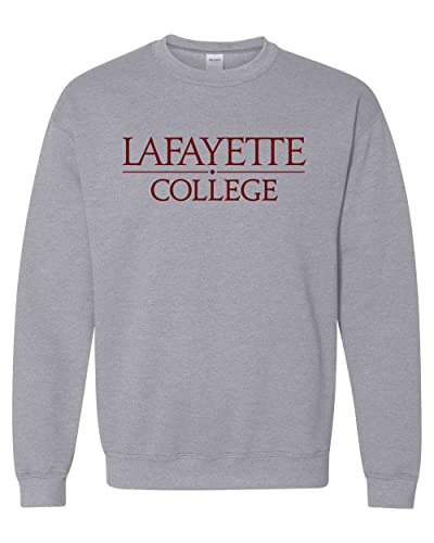 CreateMyTee | Lafayette College 1 Color Crewneck Sweatshirt