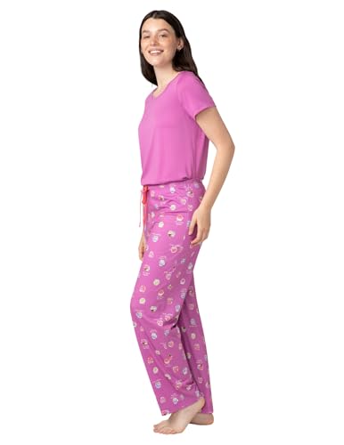 Image of HUE Women's Sleep and Lounge Pajama Separates, Late Summer & Fall Collection, Radiant Orchid Sundae Snacks - Sleep Pant, Large