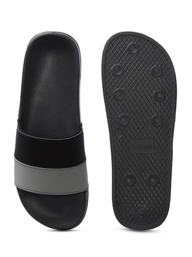 Image of hummel CAMP MEN COLOUR BLOCK SLIDERS Comfortable Cushioned Sole Arch Support Durable Lightweight Flexible Trendy Style Flip flops and Slippers Slides for Men Daily use Chappal